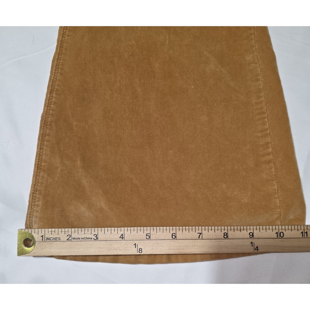 We the Free Flare Corduroy Pants Women 27 Pull-on Gold Yellow Tan Western Boho - Picture 14 of 14